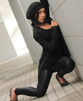 Asia Fashion Girl in Leggings