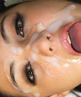 Cumshot für BBW Freundin voll ins Gesicht