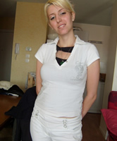 Blonde französische Freundin im Amateur Album