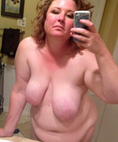Big Chubby Nude Selfie & Saggy Tits
