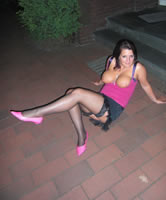 Deutsche Freundin in schönen Strapse