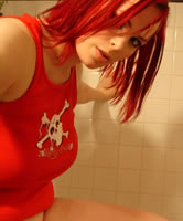 Alternative und rothaarige Emo Muschi