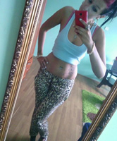 Fit Body Amateur Spiegel Selfshot