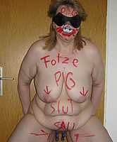 Fotze, Pig, Fat und Saggy