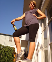 Posierende Freundin, Freizeit Privat Pic