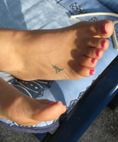 Gepflegte Zehen lecker