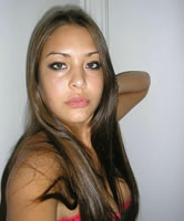 Latin Selfie, hübsche Freundin privat