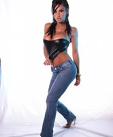 Sexy Tight Jeans Model