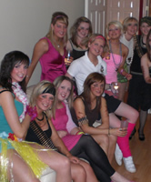 Junge Mädchen sportlich, Foto in Gruppe