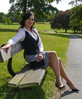 Maria, sexy Büro Outfit adrett