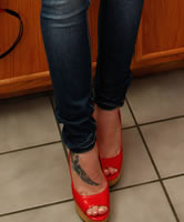 Sexy Milf in Peeptoe Heels