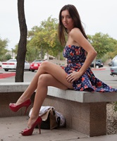 Olive Southard Peeptoes Flashing