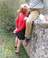 Geile Oma gibt Blowjob auf dem Rastplatz