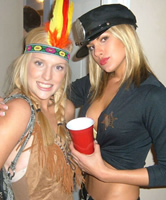 Party Kostüm Freundinnen an Fasching