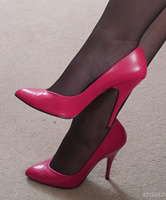 Pink Pumps Fetisch und Nylonfüße