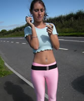Skinny Girl in Pink Spandex