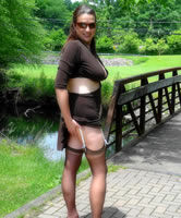 Private Walk Pics von Freundin, Strümpfe beim laufen