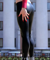 Rot schwarz Dress sexy