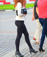 Sexy Candid Frauen Foto