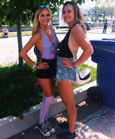 Outdoor Pic von sexy Hipster Girls