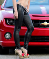 Sexy in schwarzen High Heels