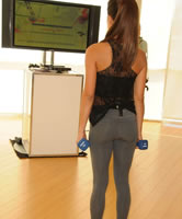 Dünner Po von sexy Gamer Mädchen