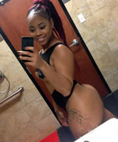 Sexy Selfie Black Babe Ass