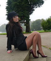 Sexy Stiletto Pumps Girl brünett