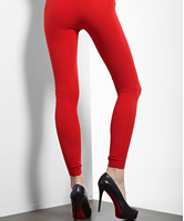 Skintight, red Yogapants und High Heels
