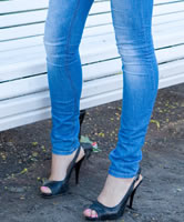Slingpumps Jeans Walk