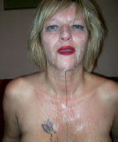 Sperma tropft, altes Fick Luder versaut