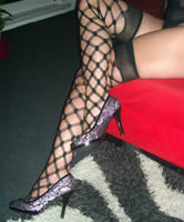 Strümpfe und schöne Pumps