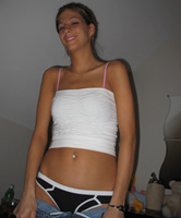 Amateur Foto von Studentin in sexy Panty privat