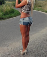 Straßen und Heels Nutte