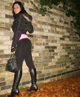 Tight Ass Street Boots Amateur Teen Posing