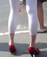 Dünne Beine und Yoga Capri, Voyeur Pic