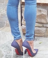 Wadenmuskeln und Stiletto Heels