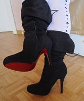 Fette Deutsche in Winter Boots